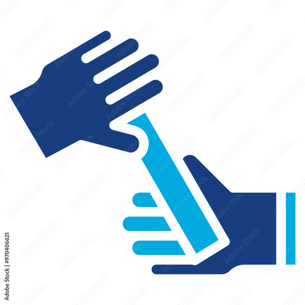 Poster relay baton icon vector image. can be used for track and field.