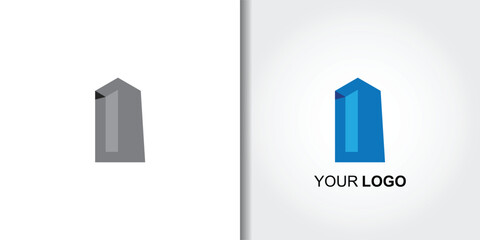 Cityscape building logo template vector