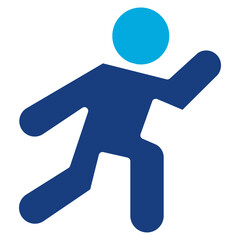 Running Symbol icon vector image. Can be used for Track and Field.