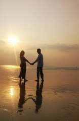 We both forgot about the beach at sunset