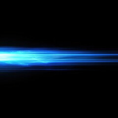 Abstract blue light streak