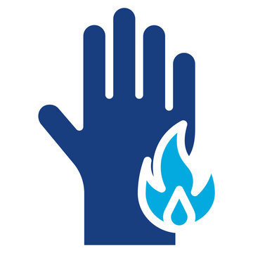 Scald icon vector image. Can be used for Skin Burns.