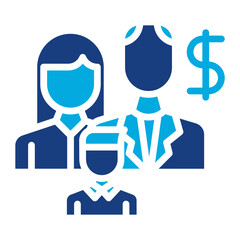 Fototapeta premium Family Wealth icon vector image. Can be used for Inheritance.