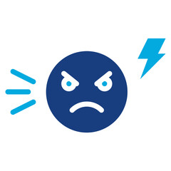 Irritability icon vector image. Can be used for Allergy Symptoms.