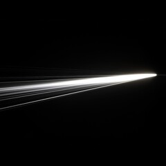 Fototapeta premium Streaks of light on dark road