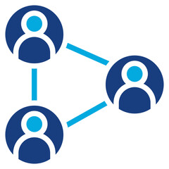Connections icon vector image. Can be used for Social Relationship.