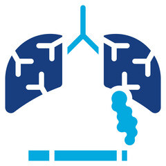 Smoking Consequences icon vector image. Can be used for Smoking.