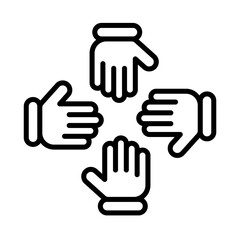 Obraz premium Team work for bussines icon