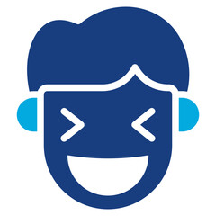 Happy icon vector image. Can be used for Human Emotions.