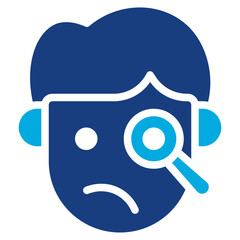 Inquisitive icon vector image. Can be used for Human Emotions.