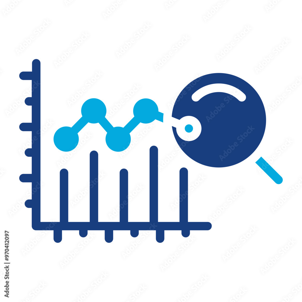 Aufkleber chart icon vector image. can be used for data science.