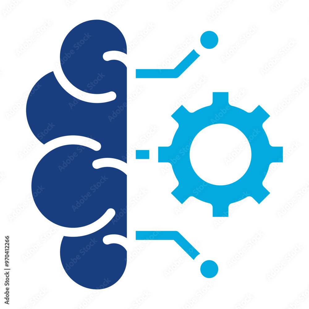 Canvas Prints Deep Learning icon vector image. Can be used for Data Science.