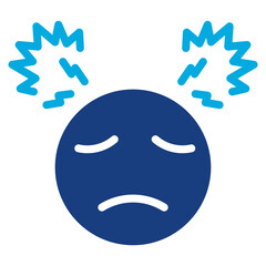 Fototapeta premium Overwhelmed icon vector image. Can be used for Burnout.