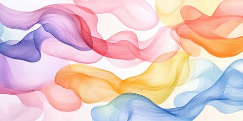 Obraz premium A vibrant abstract background featuring colorful waves and flowing shapes, perfect for creative projects and artistic designs.