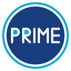 Prime icon vector image. Can be used for 3d Printing.