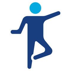 Athlete Stretching icon vector image. Can be used for Marathon.