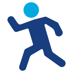 Runner Silhouette icon vector image. Can be used for Marathon.