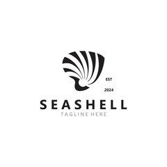 Seashell Logo. Ocean Animals premium quality graphic outline symbols collection