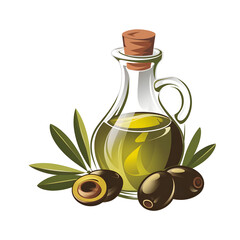 olive oil and olives