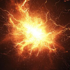 Fiery explosion in space