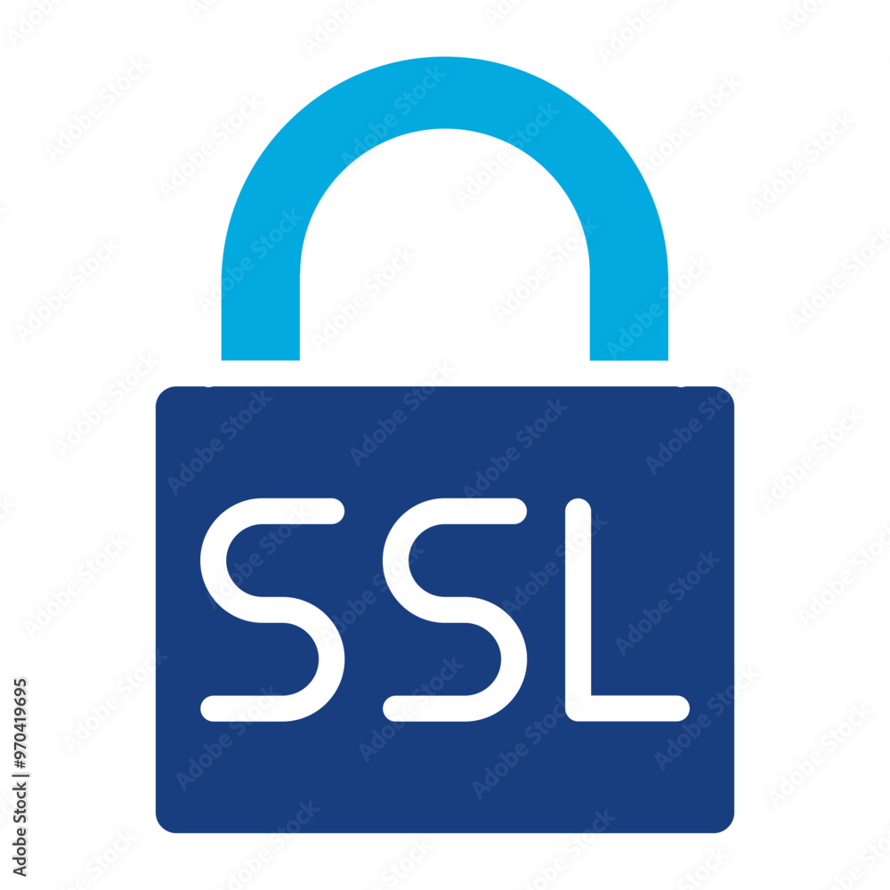Poster secure socket icon vector image. can be used for information security.