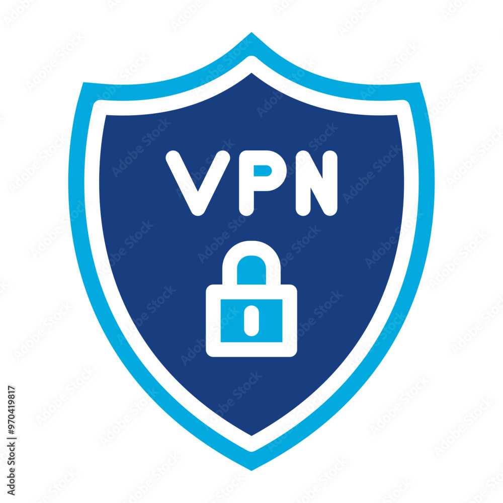 Canvas Prints VPN icon vector image. Can be used for Information Security.