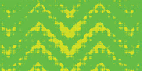 Dots halftone green color pattern gradient texture with technology digital background. Dots pop art comics with nature graphic design.