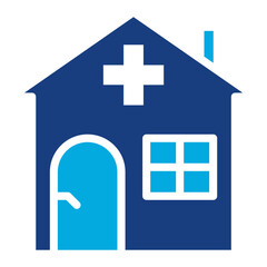 Obraz premium Nursing Home icon vector image. Can be used for Psychiatric Hospitals.