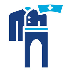 Surgeon's Scrubs icon vector image. Can be used for Psychiatric Hospitals.