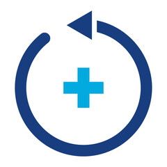 Obraz premium Surgery Recovery icon vector image. Can be used for Psychiatric Hospitals.