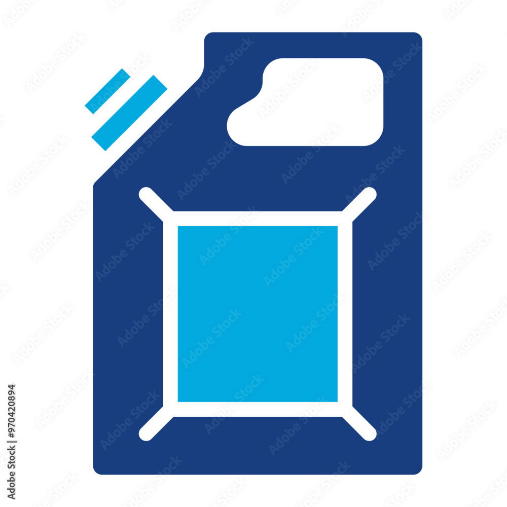 Poster Gasoline Jug icon vector image. Can be used for Oil And Gas.