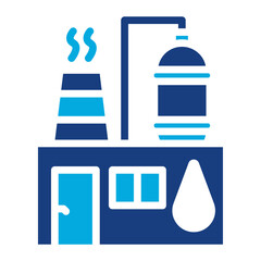 Petrochemical Plant icon vector image. Can be used for Oil And Gas.