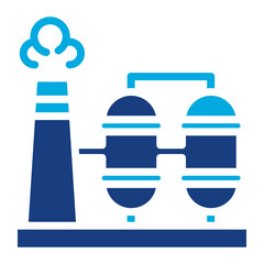 Refinery icon vector image. Can be used for Oil And Gas.