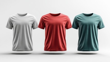 T-shirts clipart, element, 3D illustration, realistic, isolated on white background