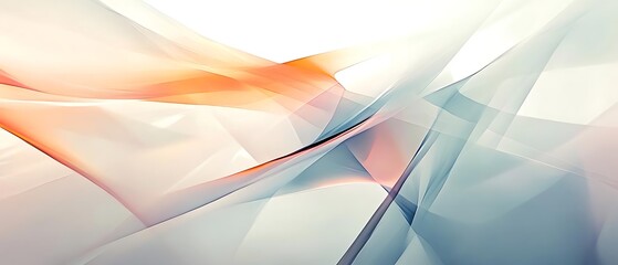 Obraz premium The image features abstract geometric shapes with soft edges, blending light and shadow