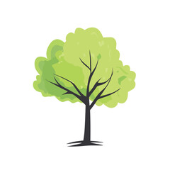 Vector illustration of a tree