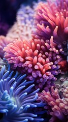 Colorful coral reef underwater