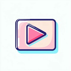 A vibrant play button graphic against a light backdrop captures the essence of digital media and interactive technology representation