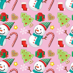 Festive Christmas Seamless Pattern