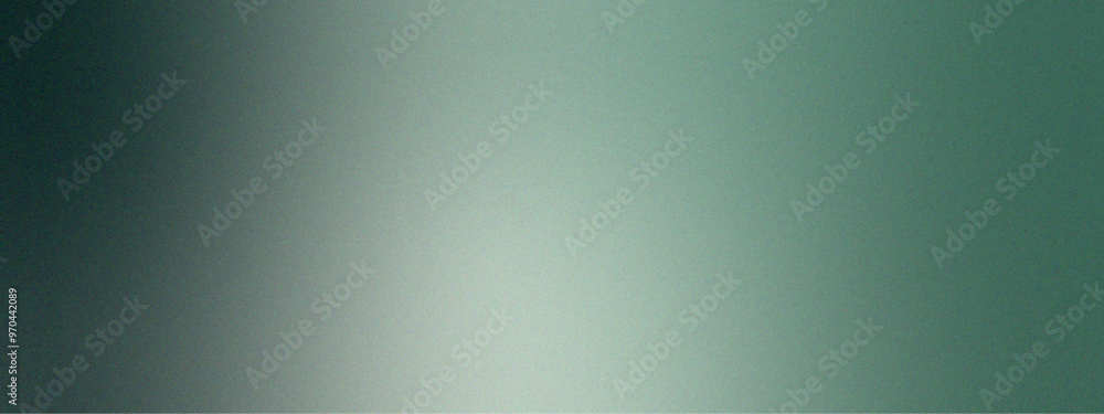 Poster green grainy gradient with mint smooth noise texture. grainy glowing light and dark backdrop noise. 