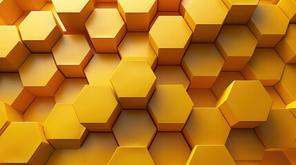 yellow diamond background. yellow hexagons background in full frame