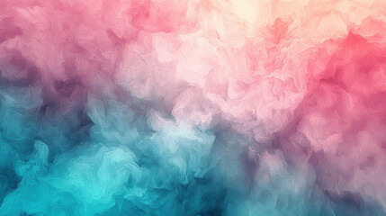 Fototapeta premium Soft grainy gradient background with blend of pink and blue hues