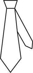 Premium vector of tie line icon, business style, dress code thin line icon.