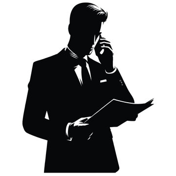 recommend clip art: Investment Banker Silhouette