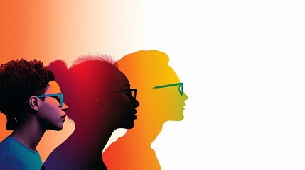 LGBTQ History Celebration Illustration - Honoring Influential Figures Struggles and Victories in the Movement for Community Education and Awareness