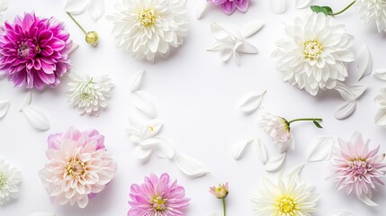 Happy_mothers_day_composition._Flowers_on_white