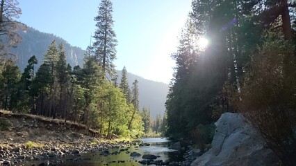 Merced River in Yosemite National Park in California Photo