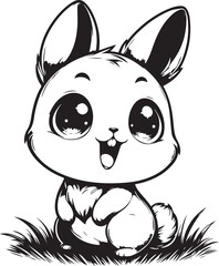 cute rabbit clipart vector design,awesome cute rabbit svg,high resolution printable cute rabbit artwork