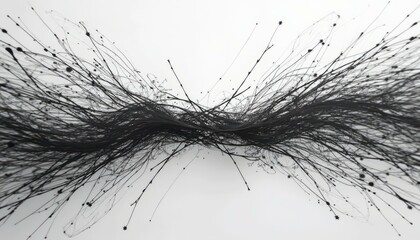 Dark Thread-Like Structures with Dots in Intricate Network Pattern