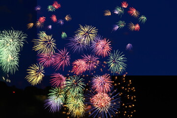 夏の夜空を染める